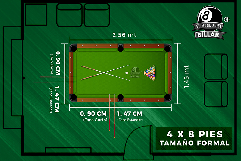 ᐅ【Medidas de billar para casa】- ¿Cuál elegir? - Devessport